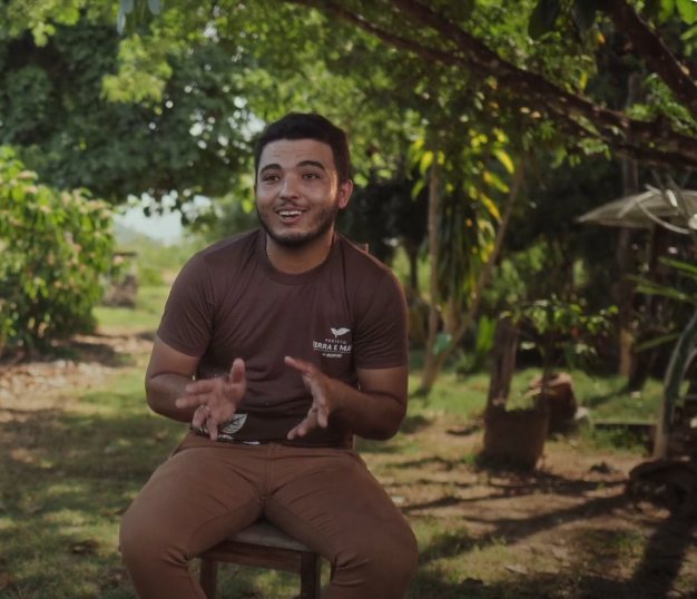 Willians Santana, agricultor familiar esteve em conversas com equipe da Ecoporé (Foto: Acervo Ecoporé)